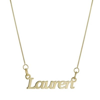 Unbranded 9ct Yellow Gold Personalised Name Necklace