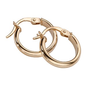 9ct Yellow Gold Round Creole Earrings9ct Yellow Gold Round Creole Earrings