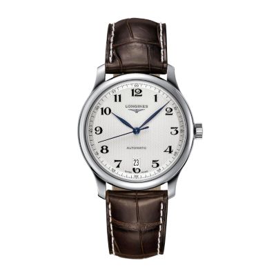 Longines Master Collection mens leather strap watch
