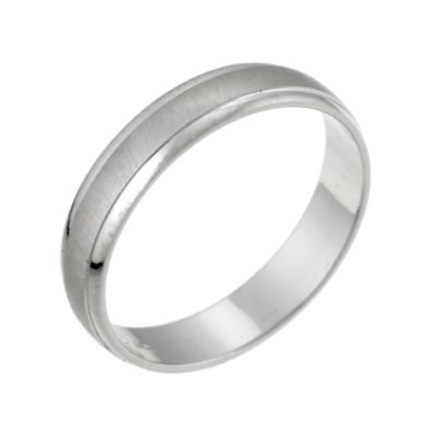 Platinum Ladies' Matt Polished Ring - Product number 5353300