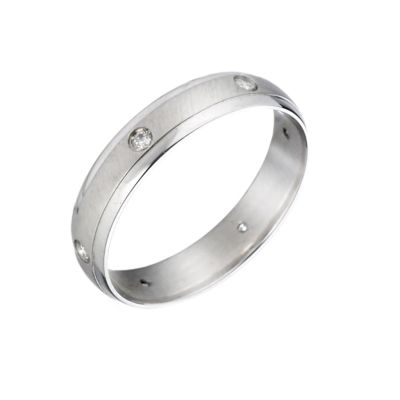 Ladies' 9ct White Gold Wedding Ring - Product number 5353440