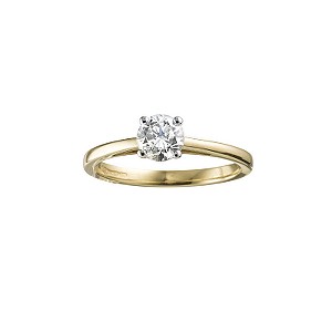 Unbranded 18ct Gold 1/2 Carat Certificated Diamond Ring