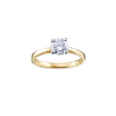 18ct Gold 1 Carat Certificated Diamond Ring - Product number 5363179
