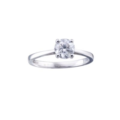 18ct White Gold 1 Carat Certified Diamond Ring