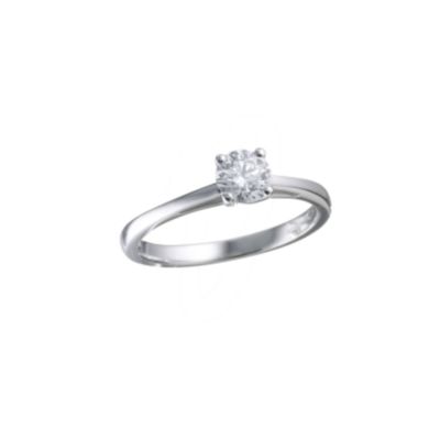 18ct White Gold 1/2 Carat Certificated Diamond Ring - Product number 5363446