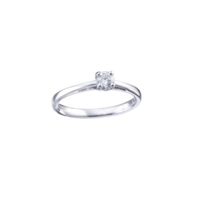 18ct White Gold 1/4 Carat Certificated Diamond Ring - Product number 5363454