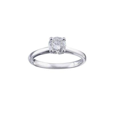 18ct White Gold 3/4 Carat Certificated Diamond Ring - Product number 5363470