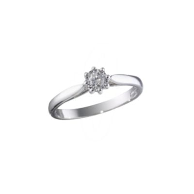 Platinum Diamond Solitaire Ring