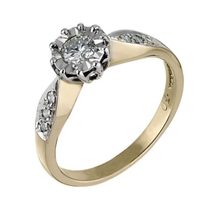 18ct Yellow Gold Third Carat Diamond Solitaire Ring - Product number 5364019
