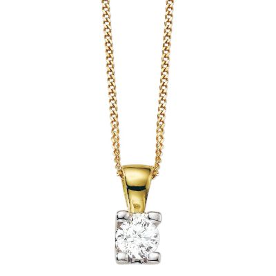 18ct Gold 1/4 Carat Forever Diamond Pendant - Product number 5365848