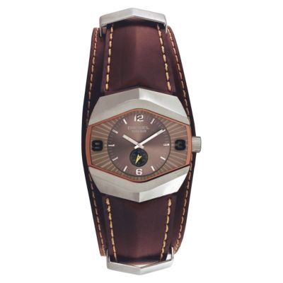 Diesel Men's Angular Leather Strap Watch - Product number 5368251