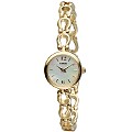 Lorus Ladies' Gold-plated Bracelet Watch with Mother-of-pearl Dial