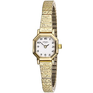 Rotary Ladiesand#39; Octagonal Expander Bracelet Watch