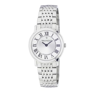 Dreyfuss & Co men's stainless steel bracelet watch