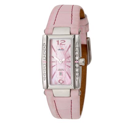 Ellesse Ladies' Pink Mother-of-pearl Stone-set Watch