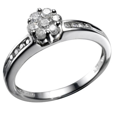 Unbranded 18ct White Gold 1 / 2 Carat Diamond Ring