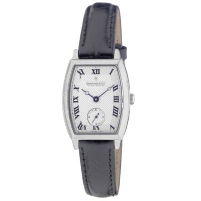 Dreyfuss & Co ladies' black leather strap watch - Product number 5380448