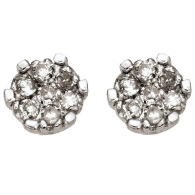 9ct White Gold 0.15 Carat Diamond Stud Earrings - Product number 5380952