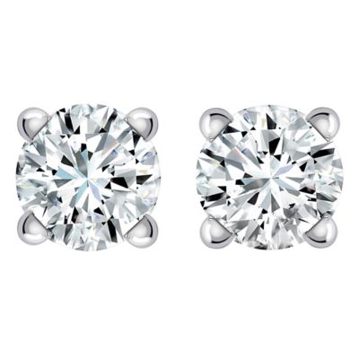 9ct White Gold 1/3 Carat Diamond Stud Earrings