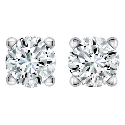 Unbranded 9ct White Gold 1/3 Carat Diamond Stud Earrings