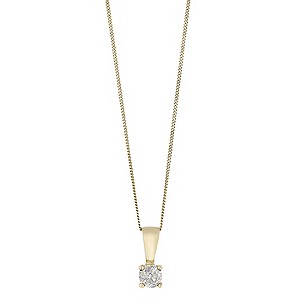 9ct Gold Third Carat Diamond Solitaire Pendant9ct Gold Third Carat Diamond Solitaire Pendant
