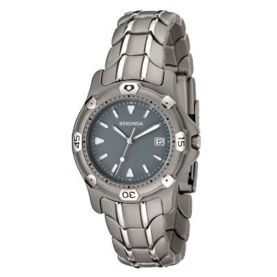 Sekonda Menand#39;s Titanium Bracelet Watch