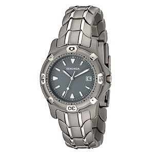 Sekonda Menand#39;s Titanium Bracelet Watch