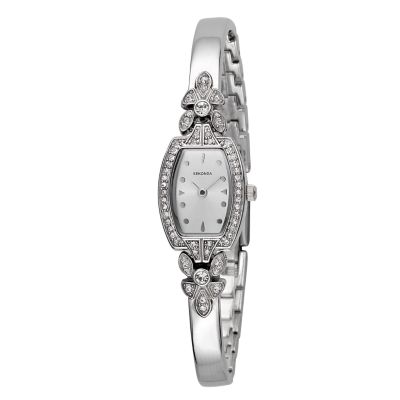 Sekonda Ladiesand#39; Semi-bangle Stone-set Watch