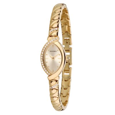 Sekonda Ladiesand#39; Stone-set Bracelet Watch