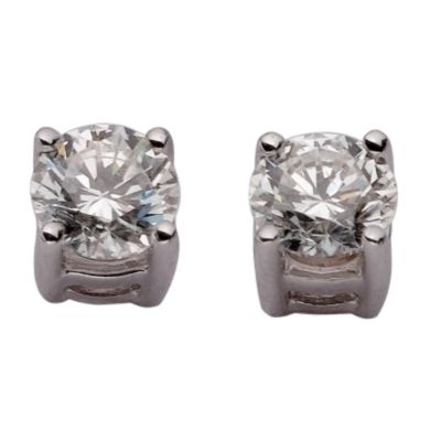 18ct White Gold 3/4 Carat Diamond Earrings - Product number 5383439