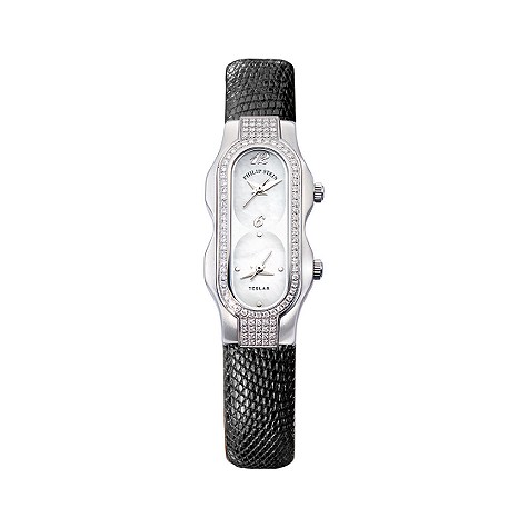 Philip Stein ladies diamond pave-set strap watch