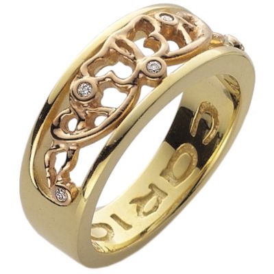 Clogau Gold 9ct Two-colour Gold Cariad Ring