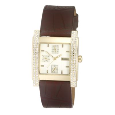 Morgan Ladies' Champagne Dial Brown Leather Strap Watch - Product number 5391644