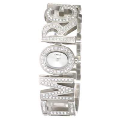 Morgan Ladies' Stone-set Semi-Bangle Watch