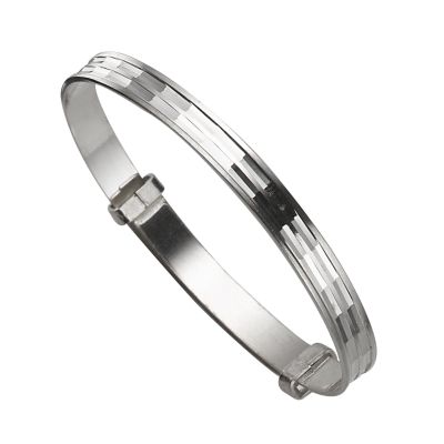 Child's Silver Diamond Expander Bangle - Product number 5391768