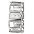 Morgan Ladies' Stone-set Semi-bangle Watch
