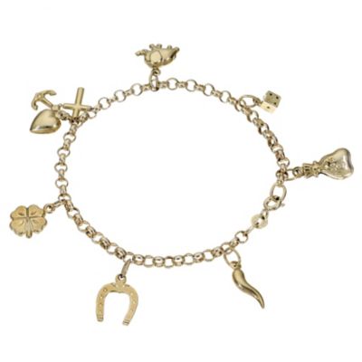 9ct Yellow Gold Lucky Charm Bracelet