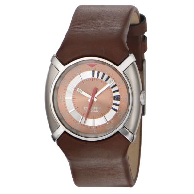 Diesel Men's Brown Leather Strap Watch