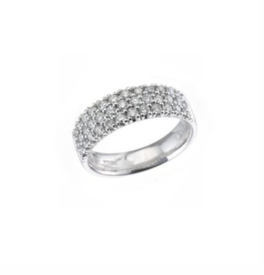 Platinum one carat diamond ring