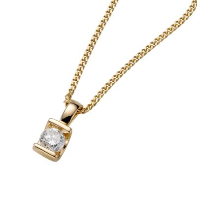 9ct gold third carat diamond pendant - Product number 5402883