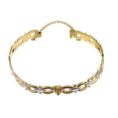 View 9ct Two Colour Rolled Gold Bangle