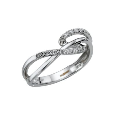 9ct white gold diamond ring - Product number 5410150