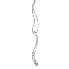 9ct white gold diamond pendant