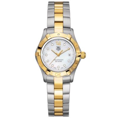 TAG Heuer Aquaracer ladies' two-colour diamond watch - Product number 5424097