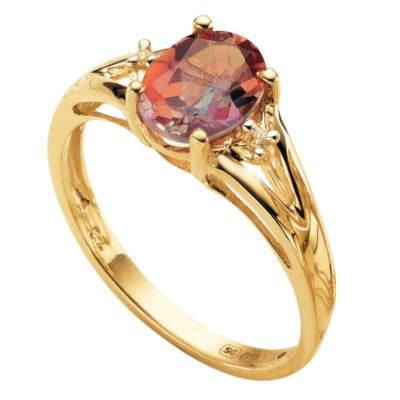 9ct Gold Golden Fire Topaz Ring