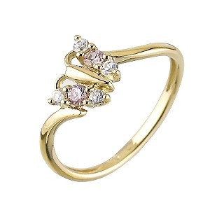 Children` 9ct Gold Butterfly Ring Size H