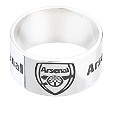 Men's Silver Arsenal Logo Ring