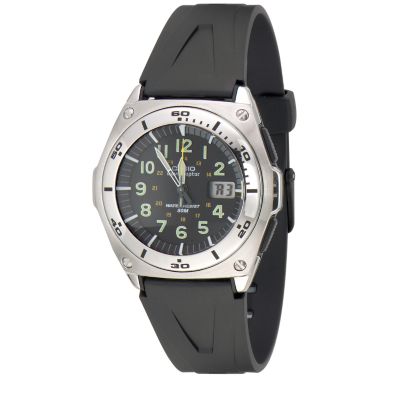 Menand#39;s WaveCeptor Watch with Black Strap