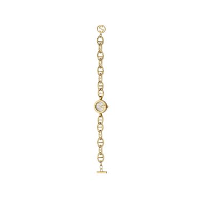Gucci G Charm ladies’ gold-plated watch