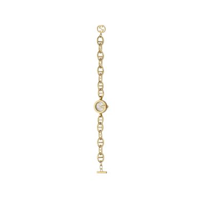 Gucci G Charm ladies’ gold-plated watch